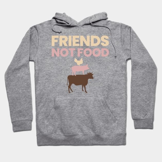 Friends Not Food Hoodie by HobbyAndArt